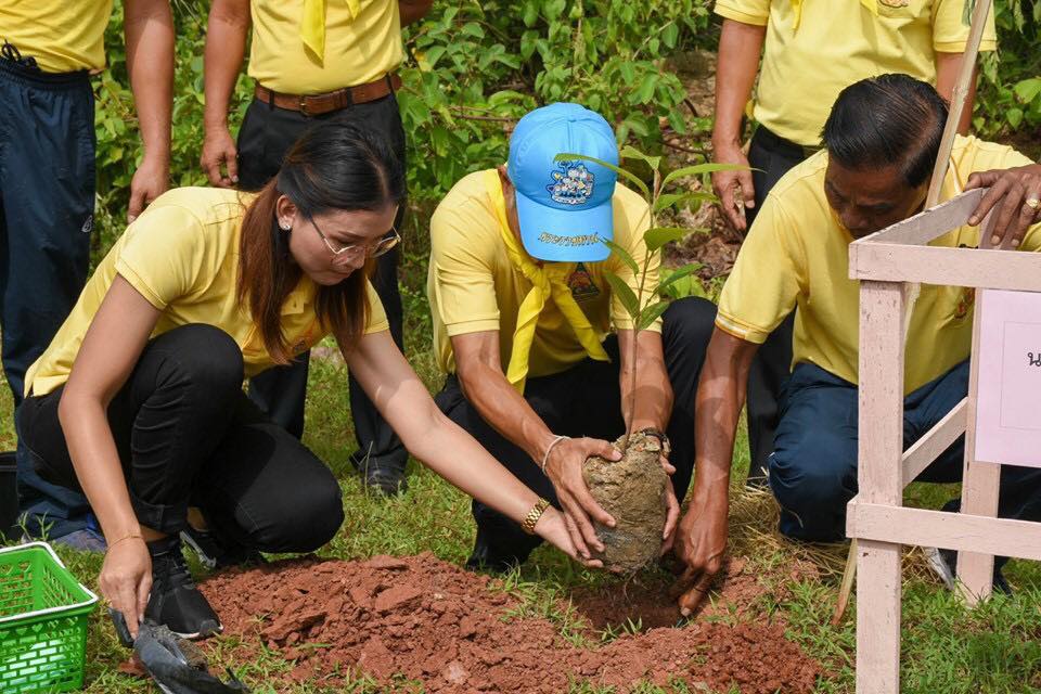 จิตอาสาพระราชทาน 904 วปร. ร่วมกันปลูกต้นไม้เฉลิมพระเกียรติ เนื่องในโอกาสมหามงคลพระราชพิธีบรมราชาภิเษก