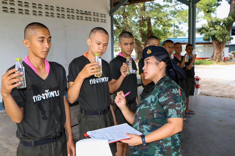 ตรวจเยี่ยม หน่วยฝึกทหารใหม่ในพื้นที่ค่ายวชิราวุธ จังหวัดนครศรีธรรมราช