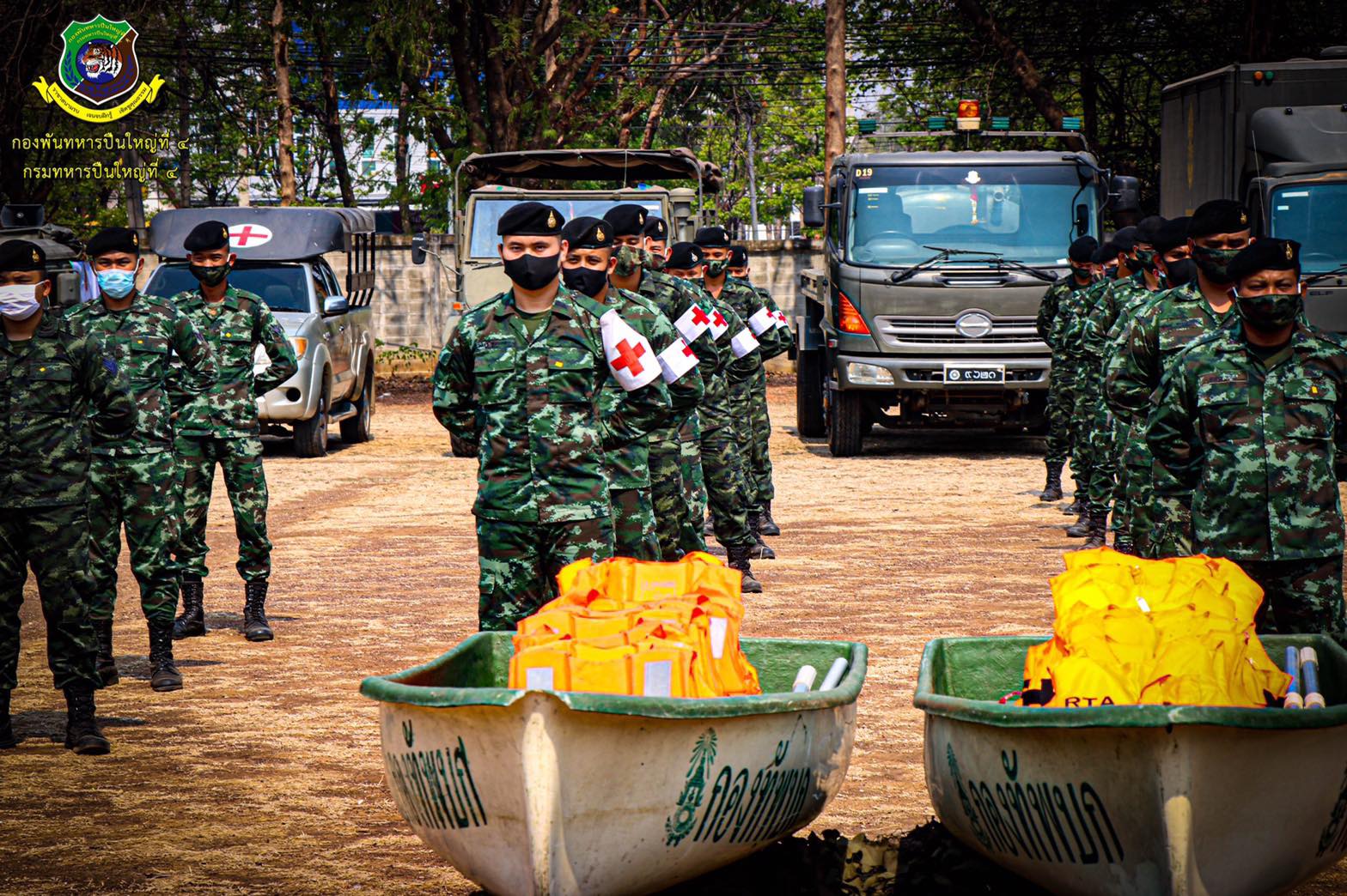 กองทัพบก เตรียมความพร้อมรับมือสถานการณ์โควิด-19 เพื่อรองรับภารกิจช่วยเหลือประชาชน