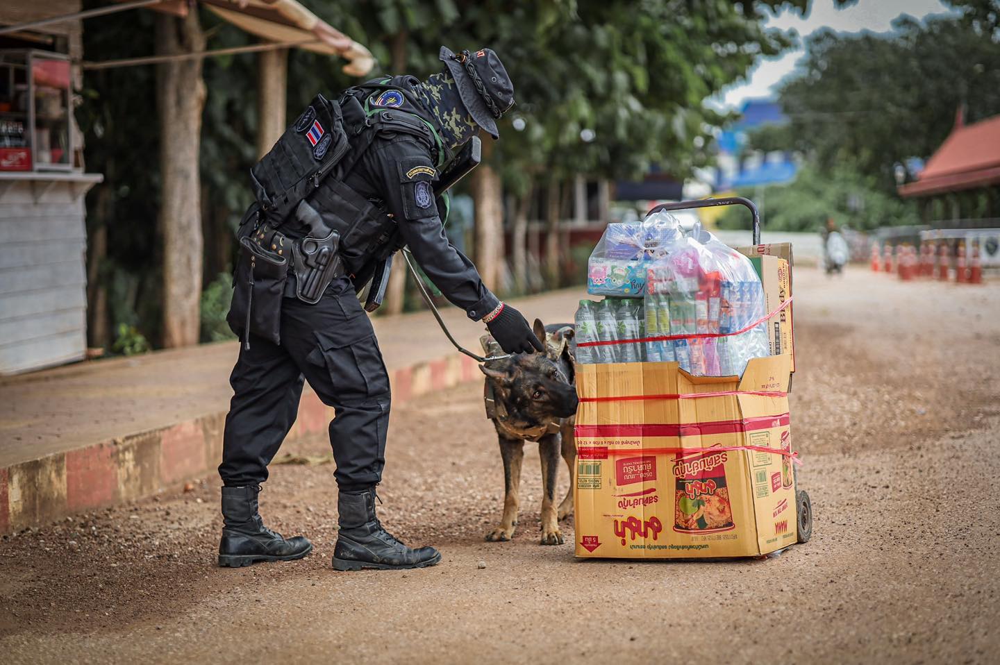 K9  ชุดเฝ้าตรวจยาเสพติด บ้านเขาดิน