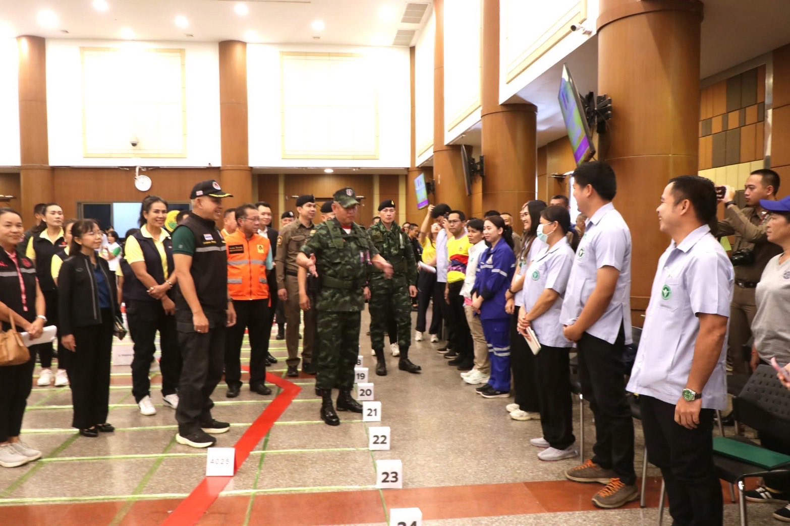 กล.บูรพา ร่วมกับส่วนราชการ จ.สระแก้ว เปิดการฝึกซ้อมแผนเผชิญเหตุอพยพ